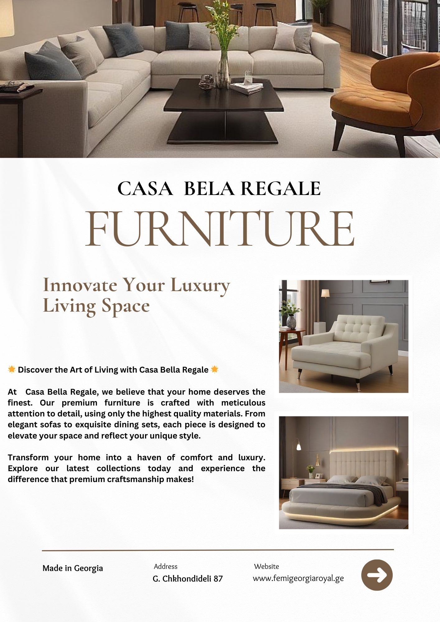 Launch new company ,, CASA BELA REGALE "